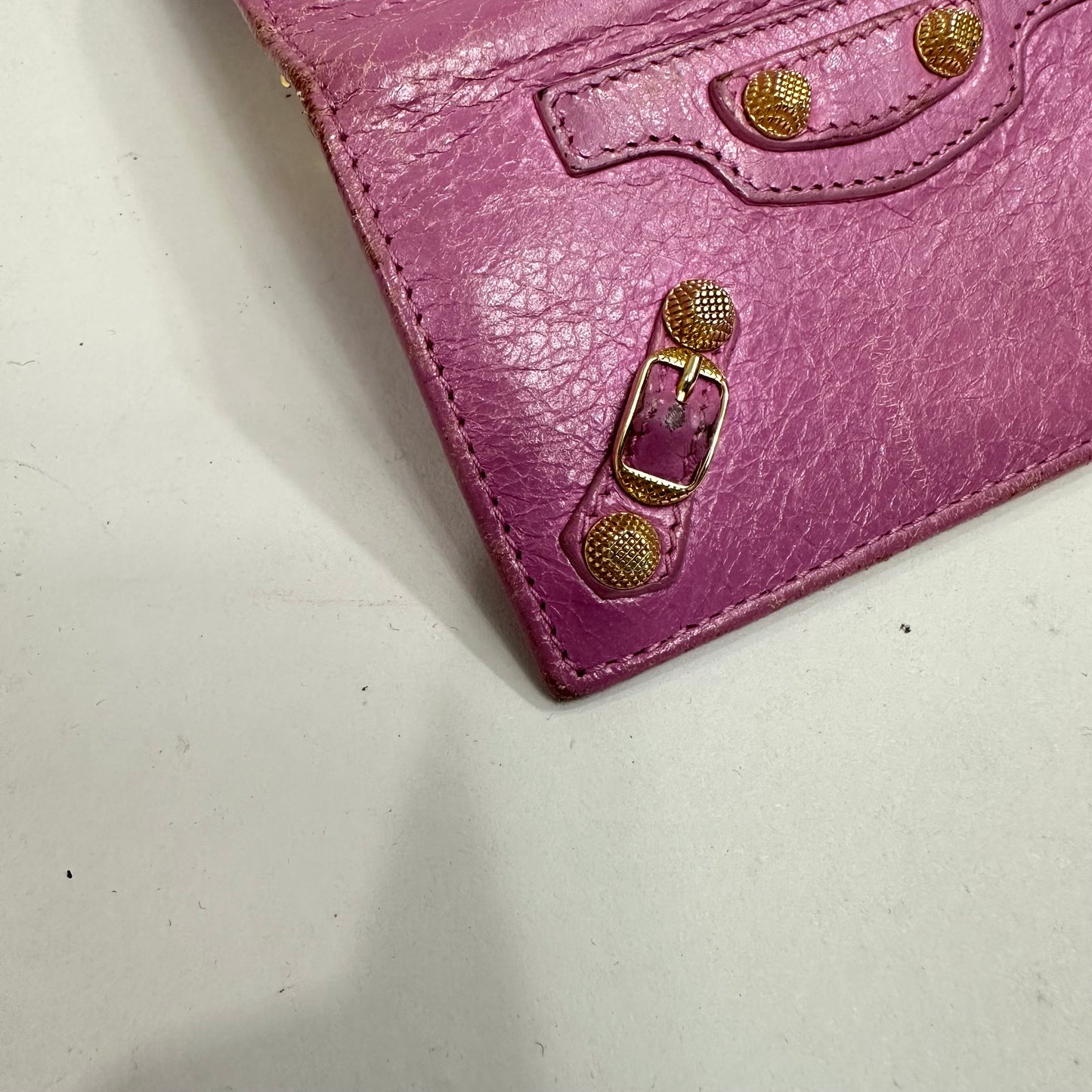 Vintage Balenciaga Osaka Pink Leather 6 Ring Key Holder