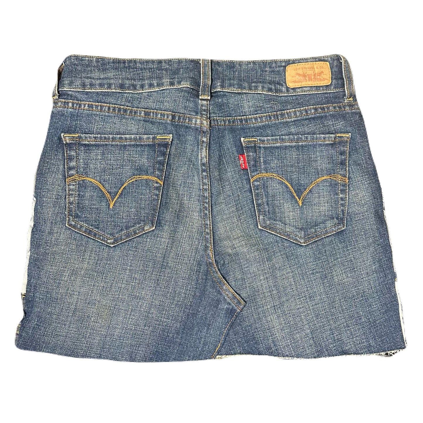 Reworked Levi’s Reconstructed Denim Mini Skirt - 29 Waist