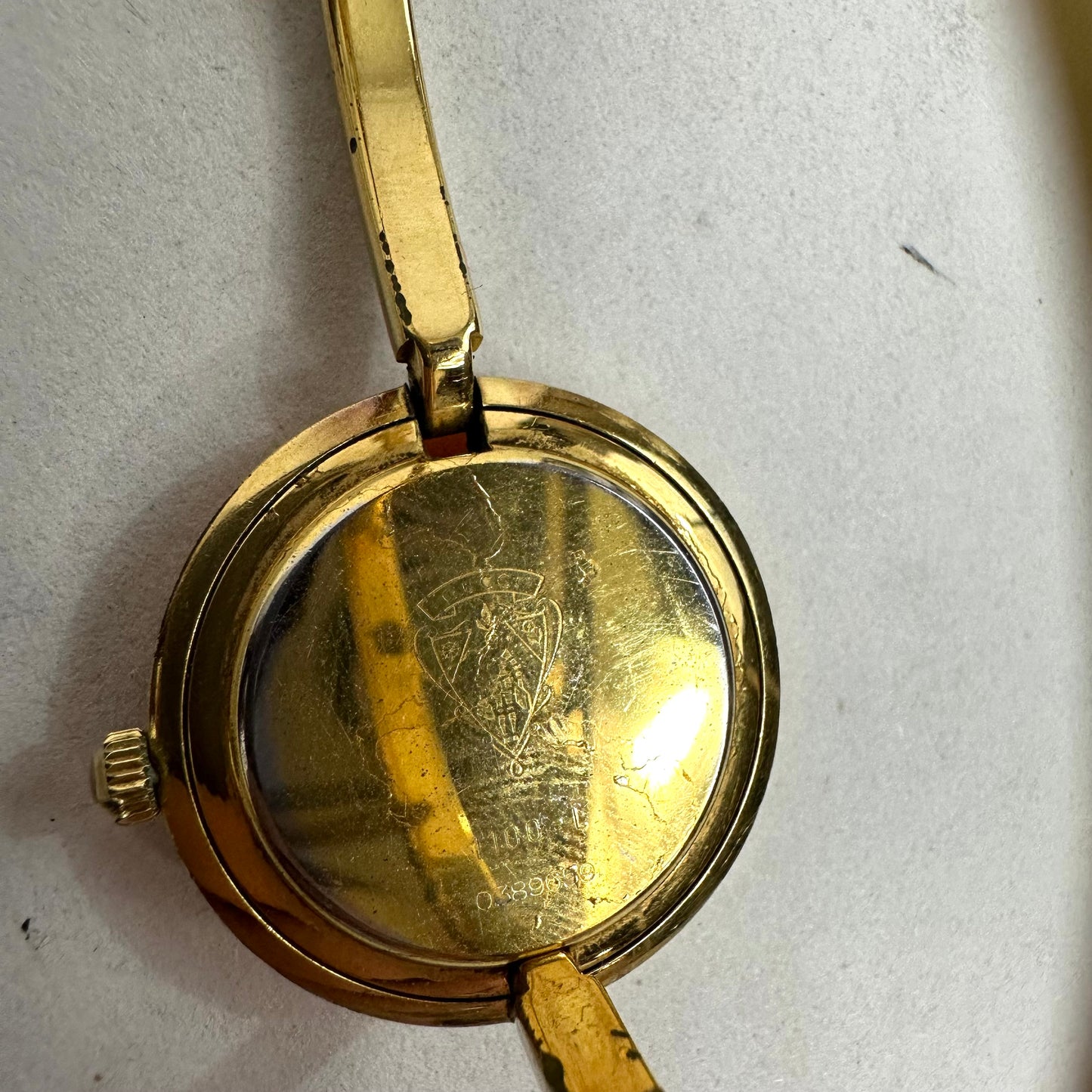 Vintage Gucci Interchangeable Orange Bezel Bangle Watch