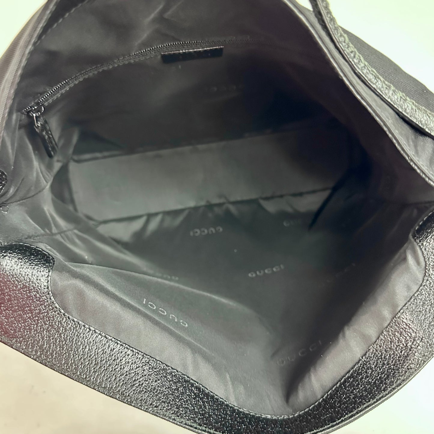 Vintage Gucci Jackie Black Nylon Bag