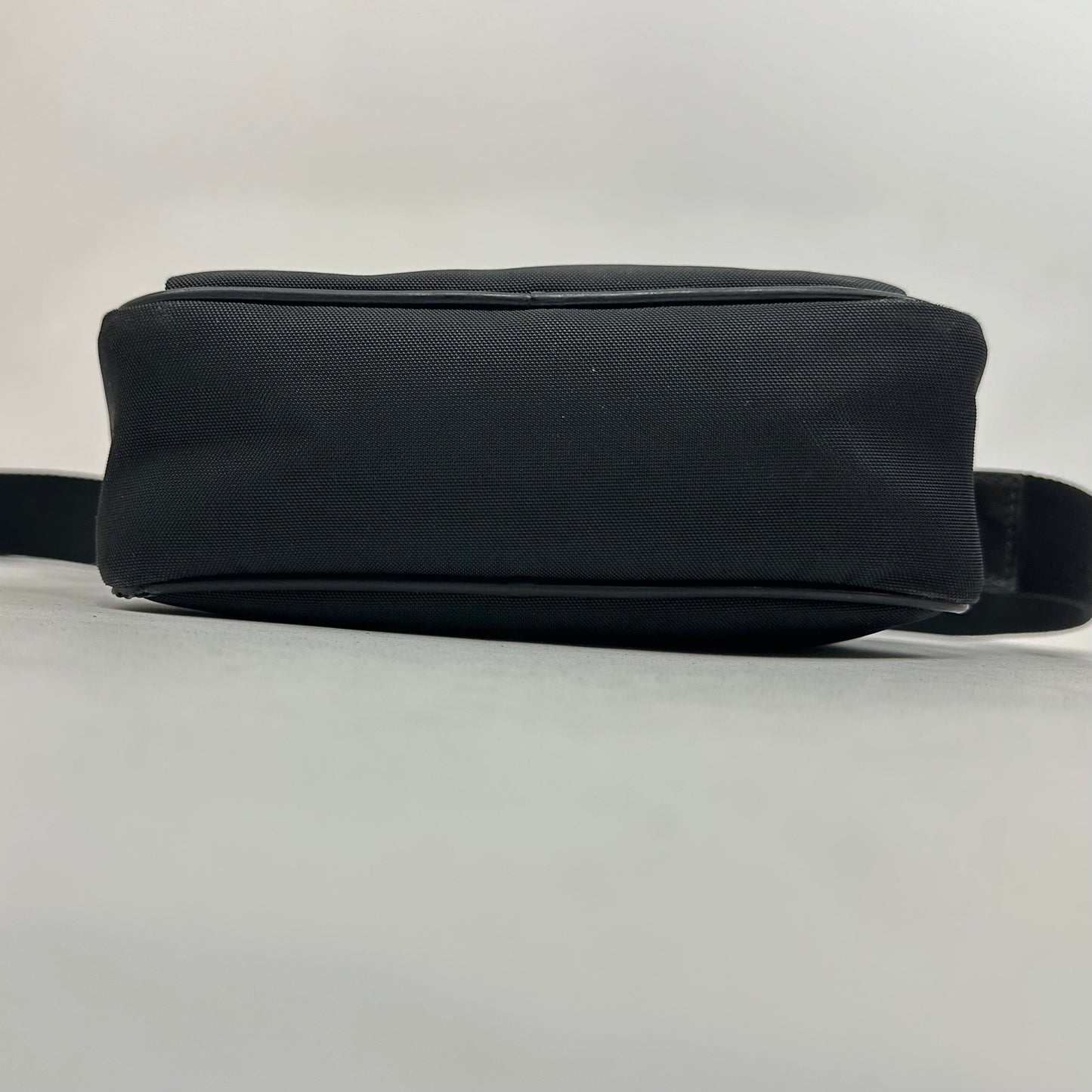 Vintage Salvatore Ferragamo Black Nylon Crossbody Bag