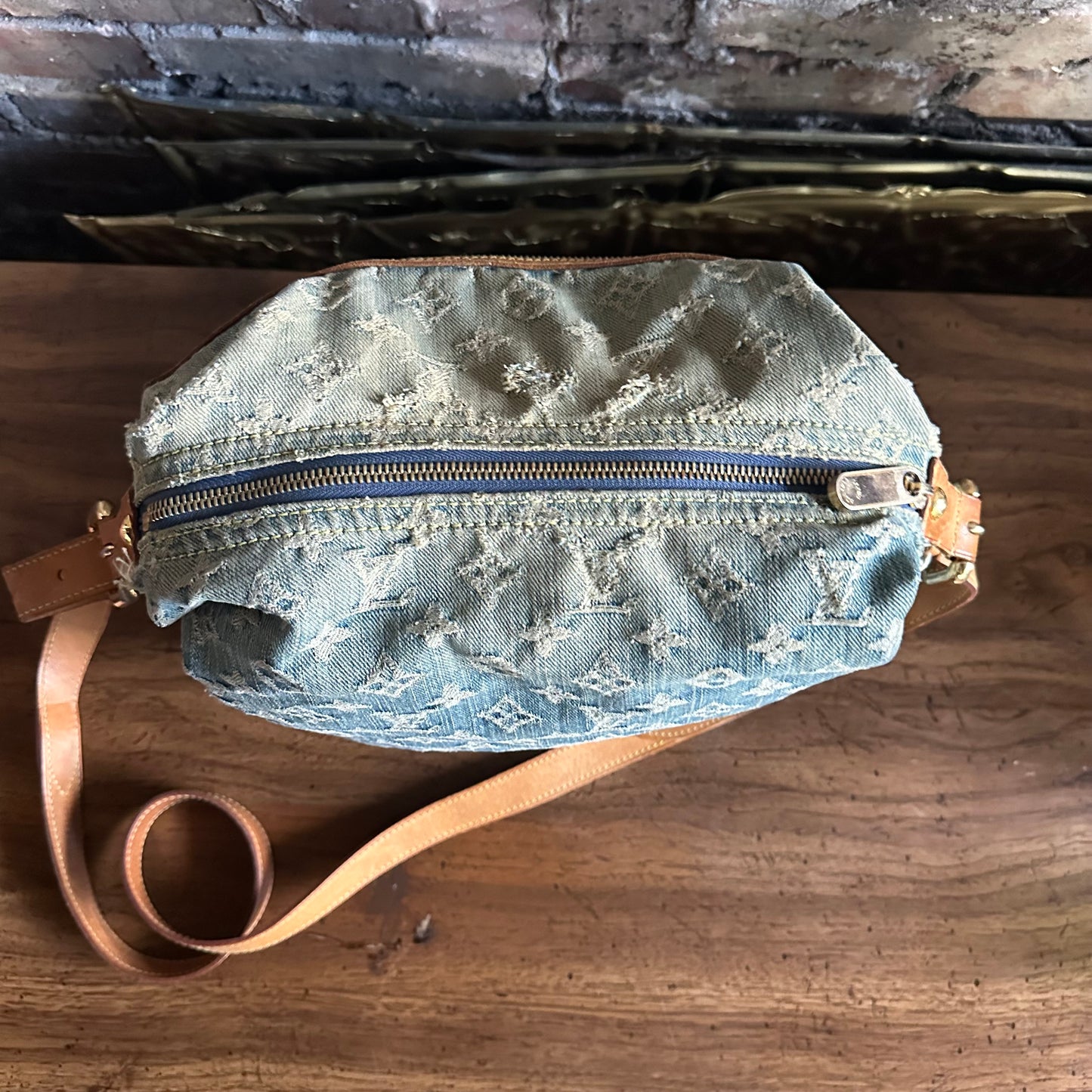 Vintage Louis Vuitton 2005 Blue Denim Baggy GM