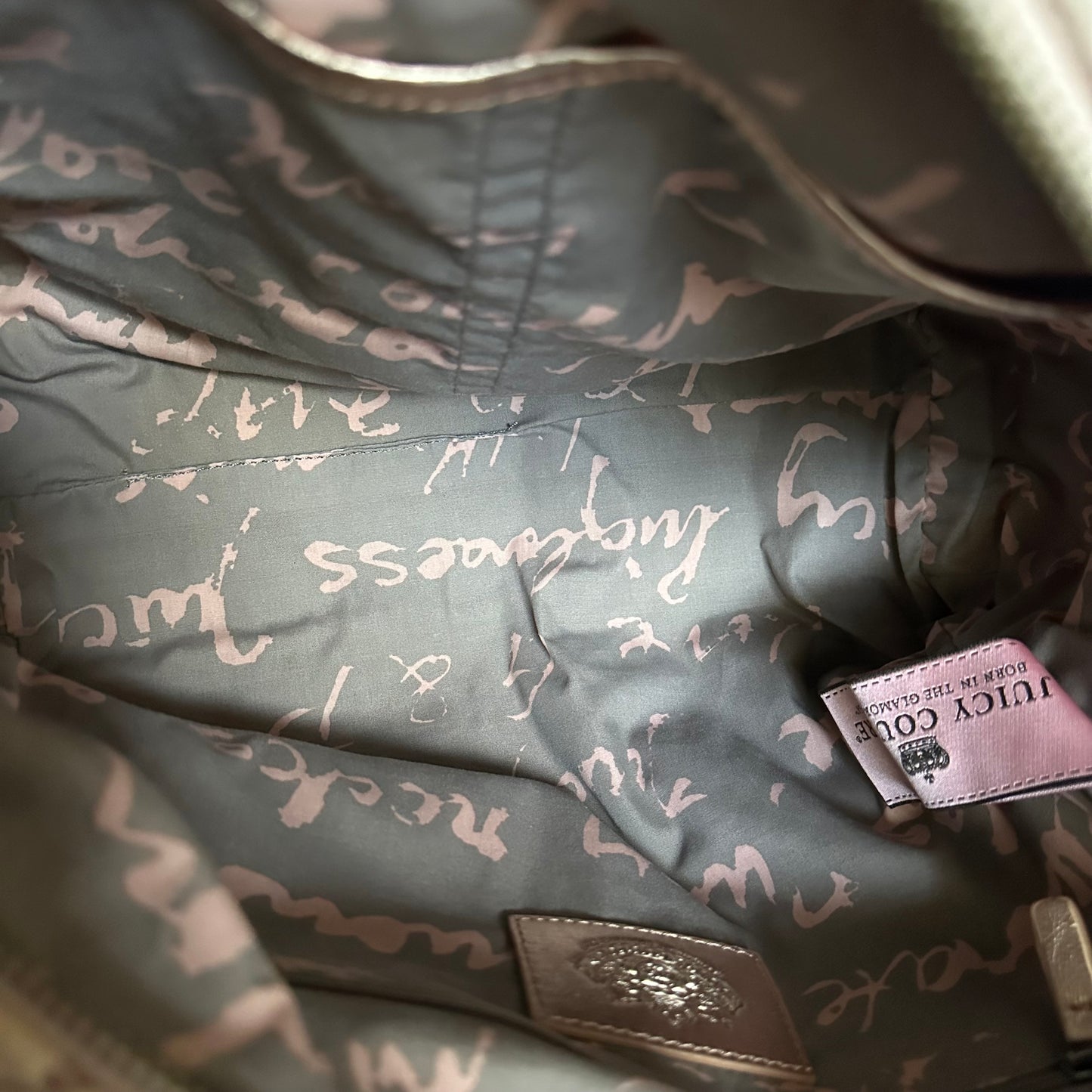Vintage Y2K Juicy Couture Pink Velour Bowler Bag