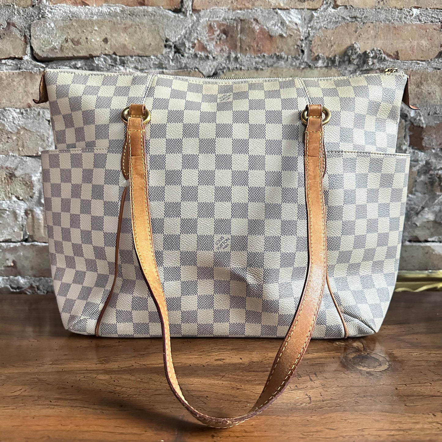 Louis Vuitton Damier Azur Totally MM Tote Bag