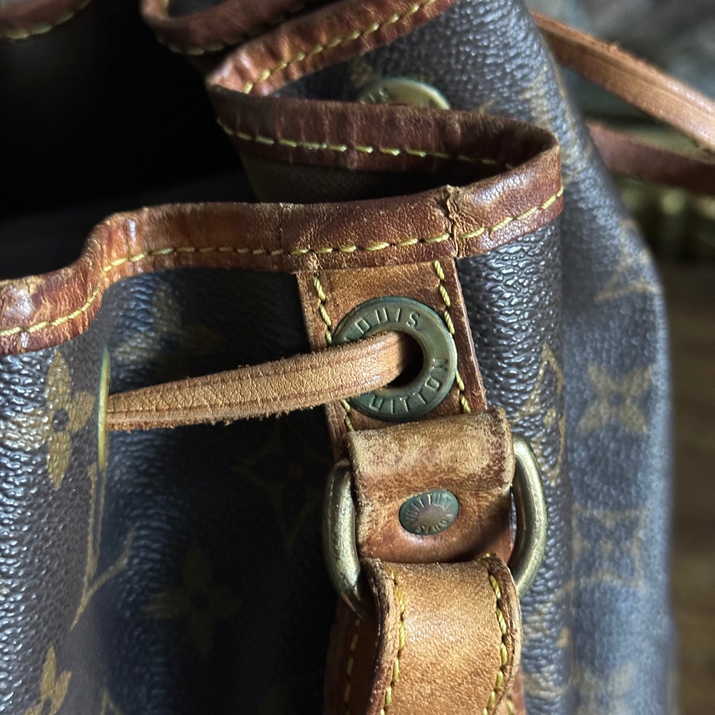 Vintage Louis Vuitton 1990's Petit Noe Monogram Bucket Bag