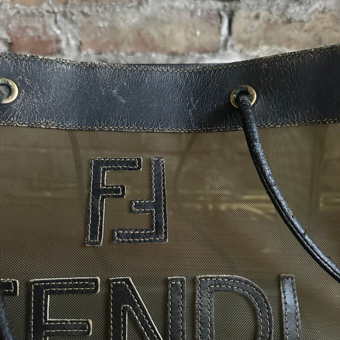 Vintage Fendi Mesh Tote Bag