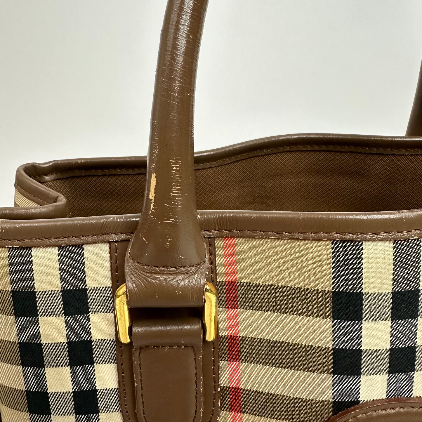 Vintage 1990’s Burberry Haymarket Nova Check Tote