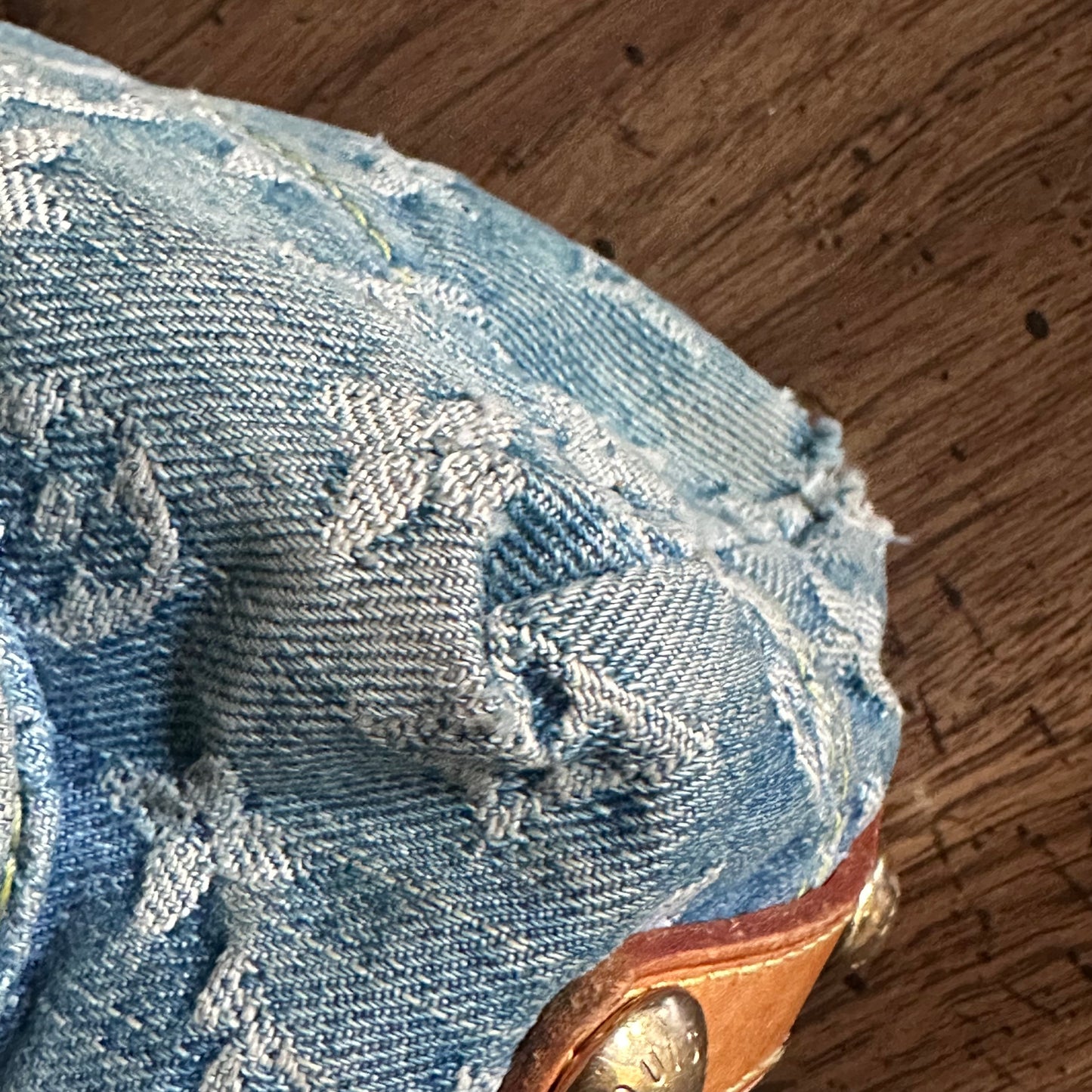 Vintage Louis Vuitton 2005 Blue Denim Baggy GM