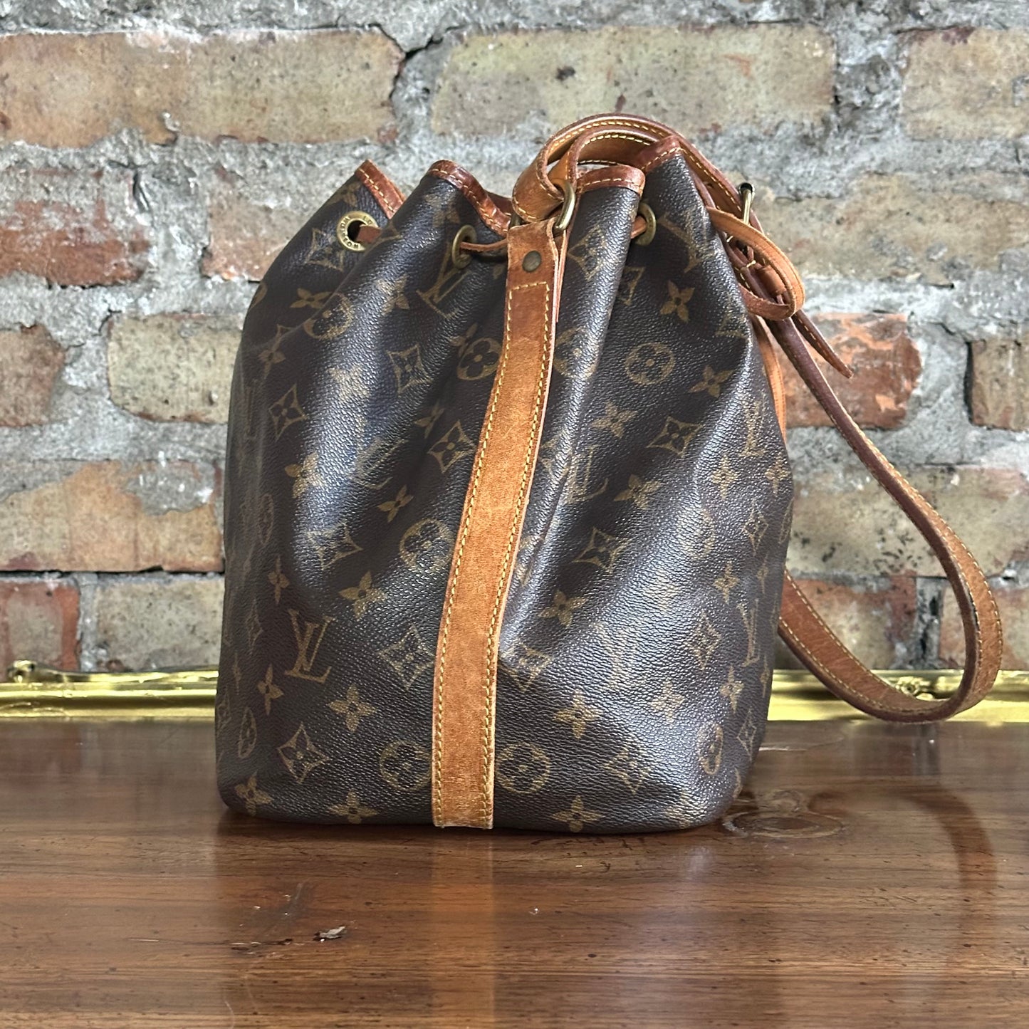 Vintage Louis Vuitton 1990's Petit Noe Monogram Bucket Bag