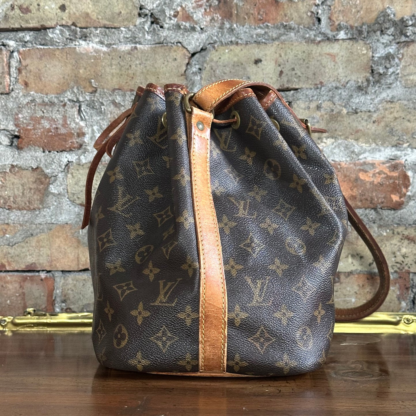 Vintage Louis Vuitton 1990's Petit Noe Monogram Bucket Bag
