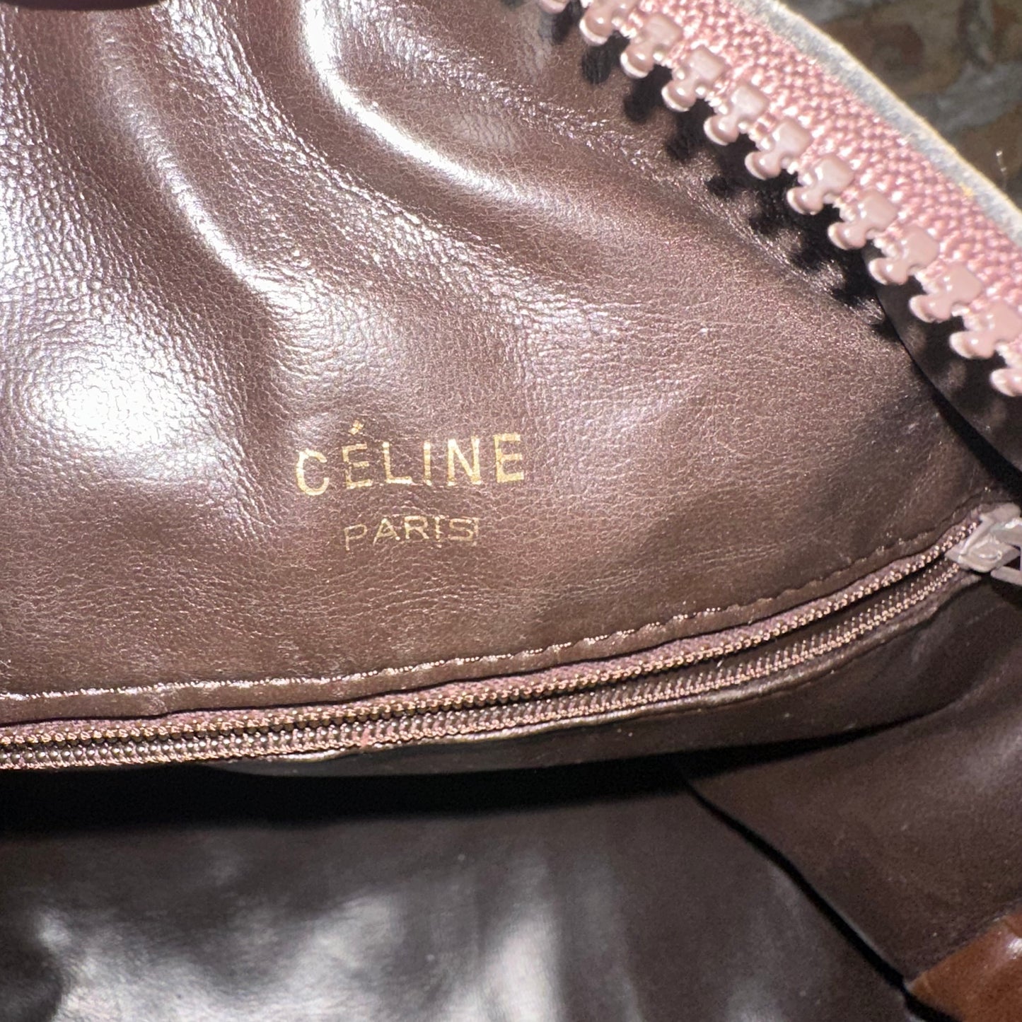 Vintage Celine Horse Carriage Monogram Coated Canvas Mini Boston Bag