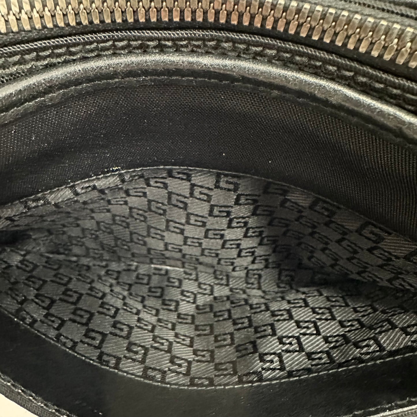 Vintage Gucci Black Nylon Toiletry Bag