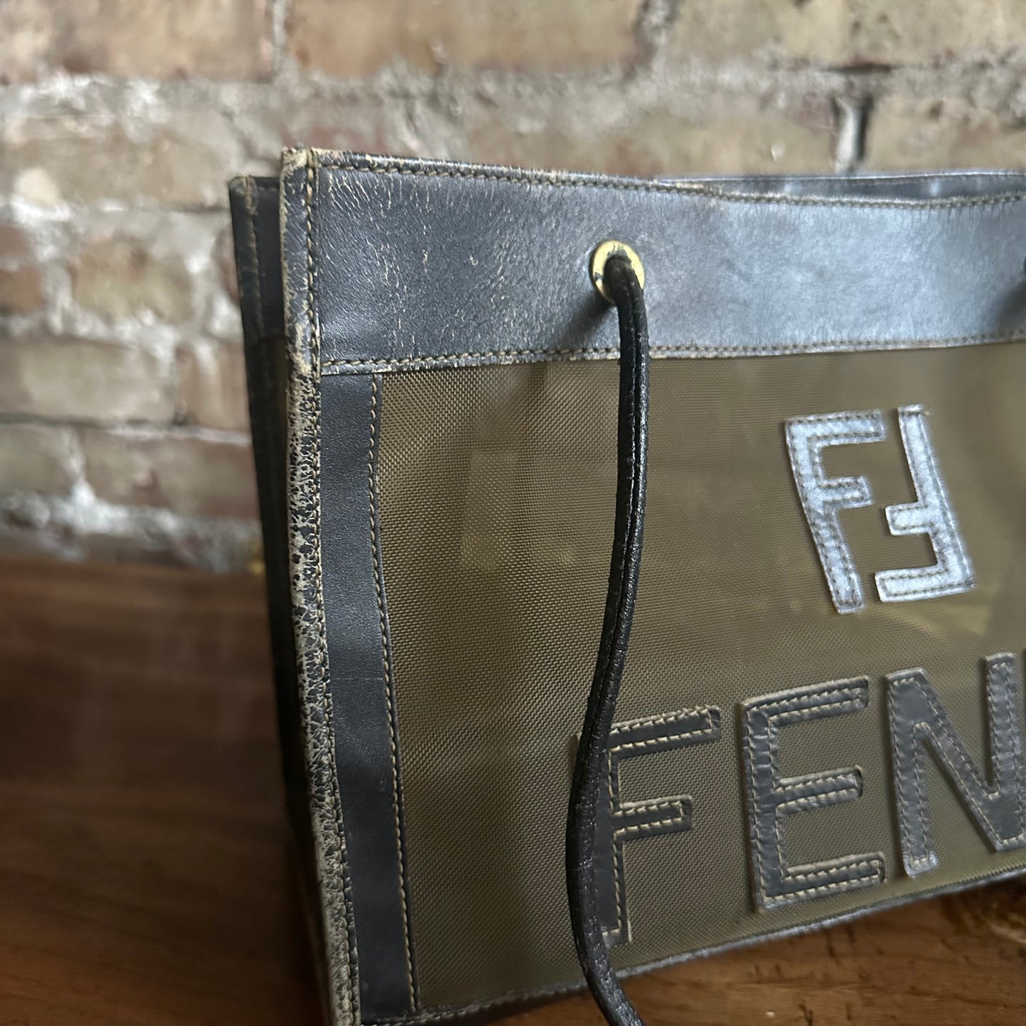 Vintage Fendi Mesh Tote Bag