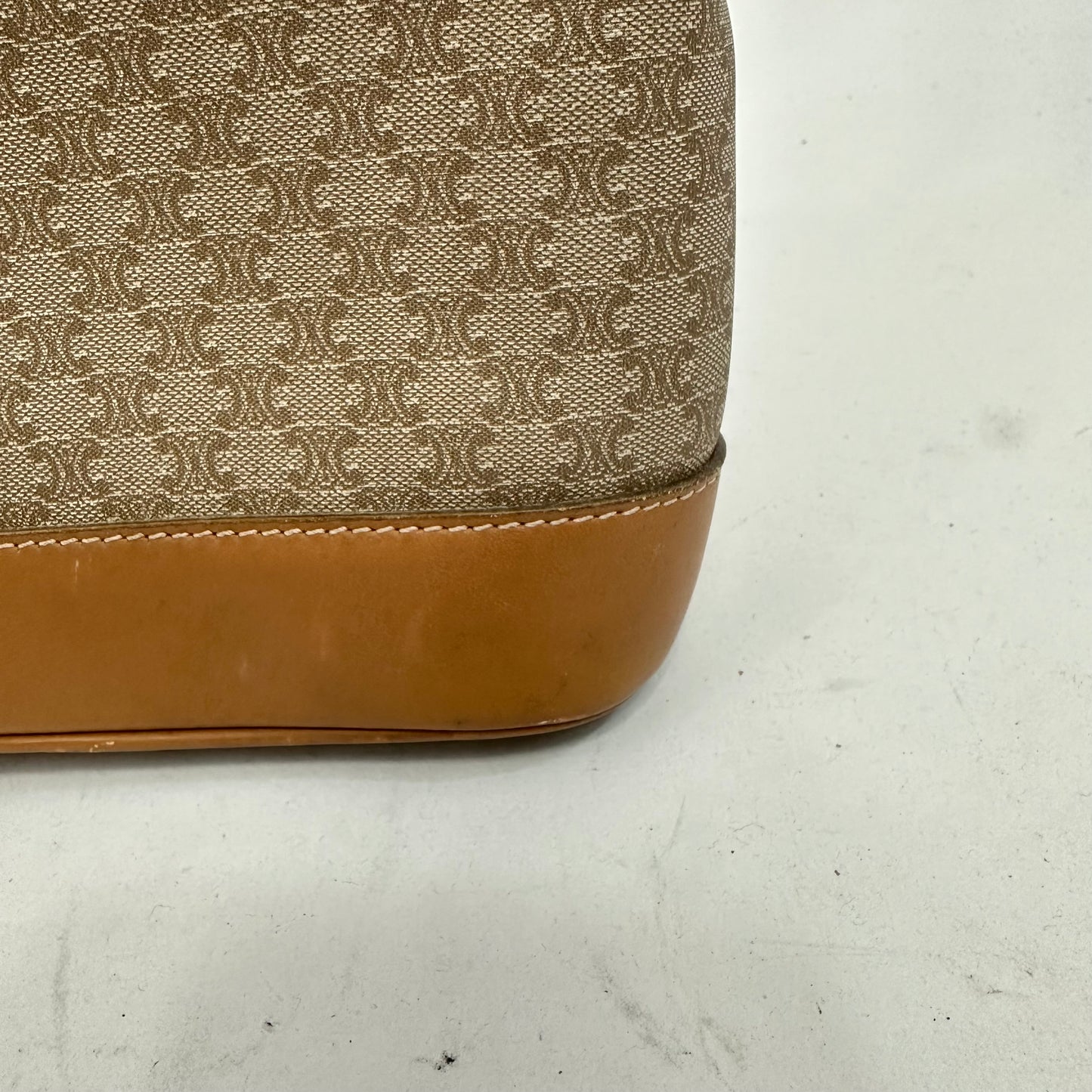 Vintage Celine Monogram Coated Canvas Tote