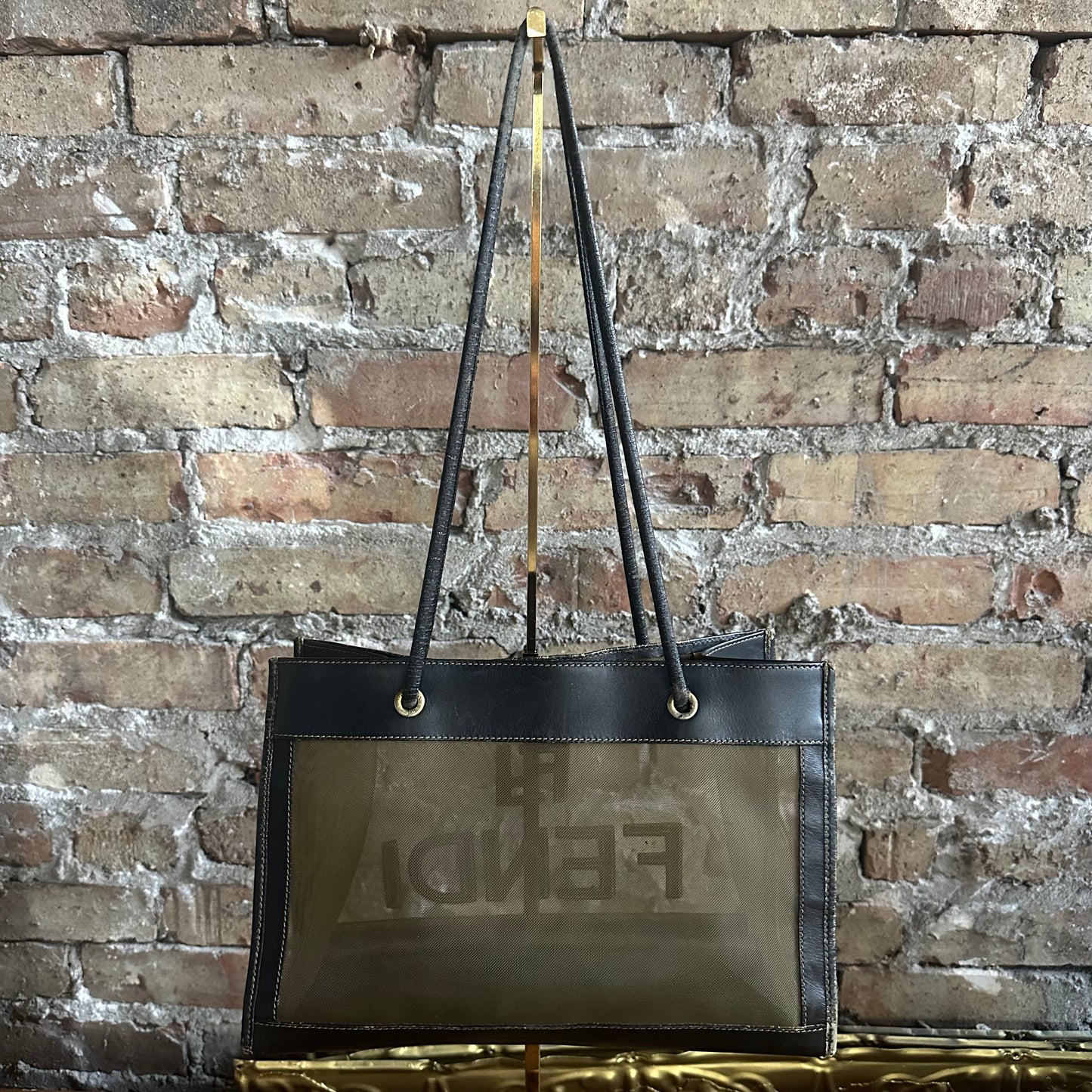 Vintage Fendi Mesh Tote Bag