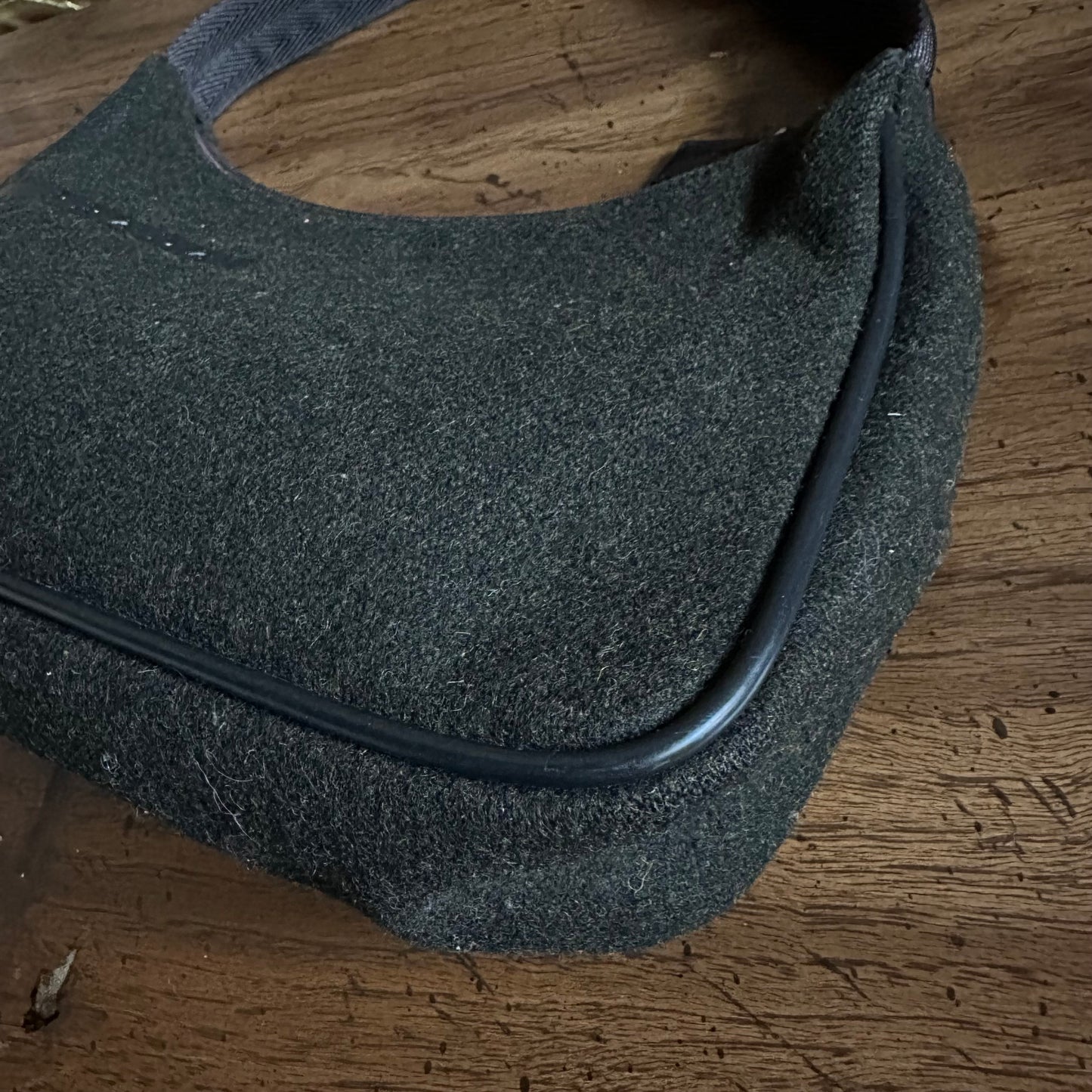 Vintage Prada Sport Grey Wool Hobo Bag
