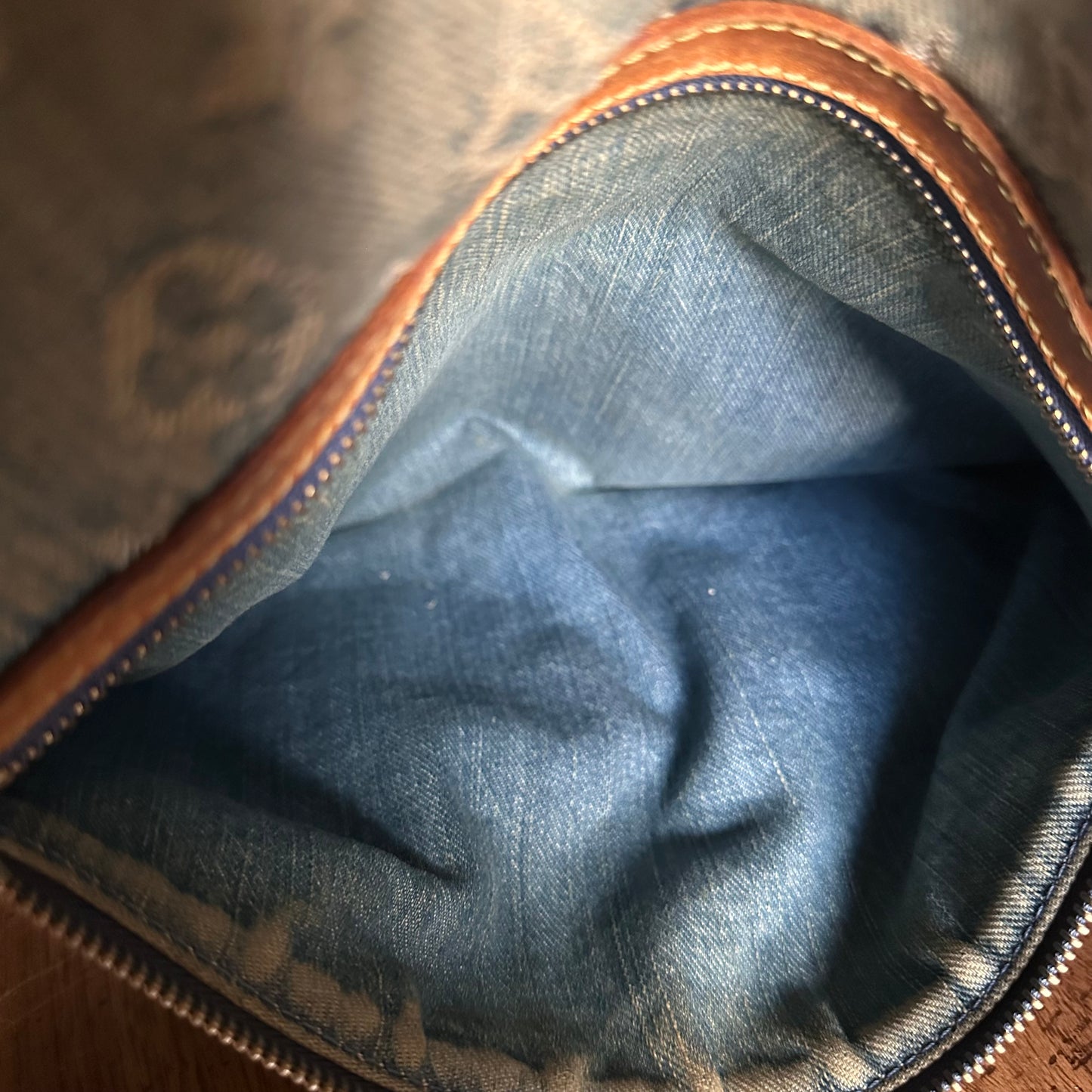 Vintage Louis Vuitton 2005 Blue Denim Baggy GM