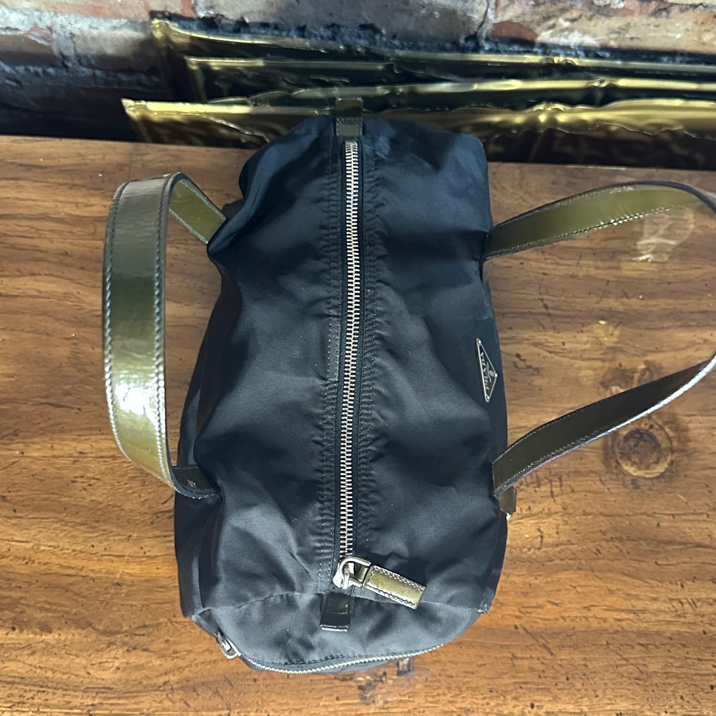Vintage Prada Nylon Mini Boston Bag