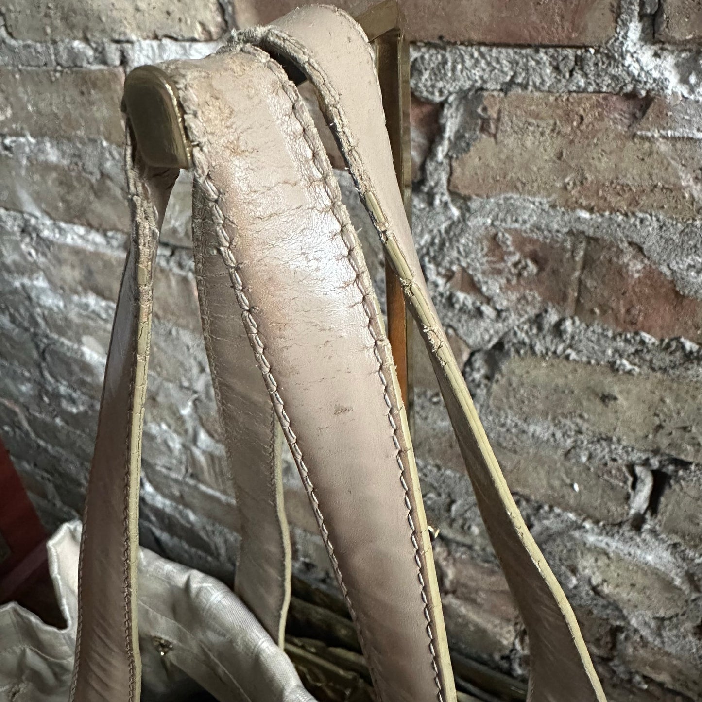 Vintage Chanel Travel Line Beige Canvas Tote Bag