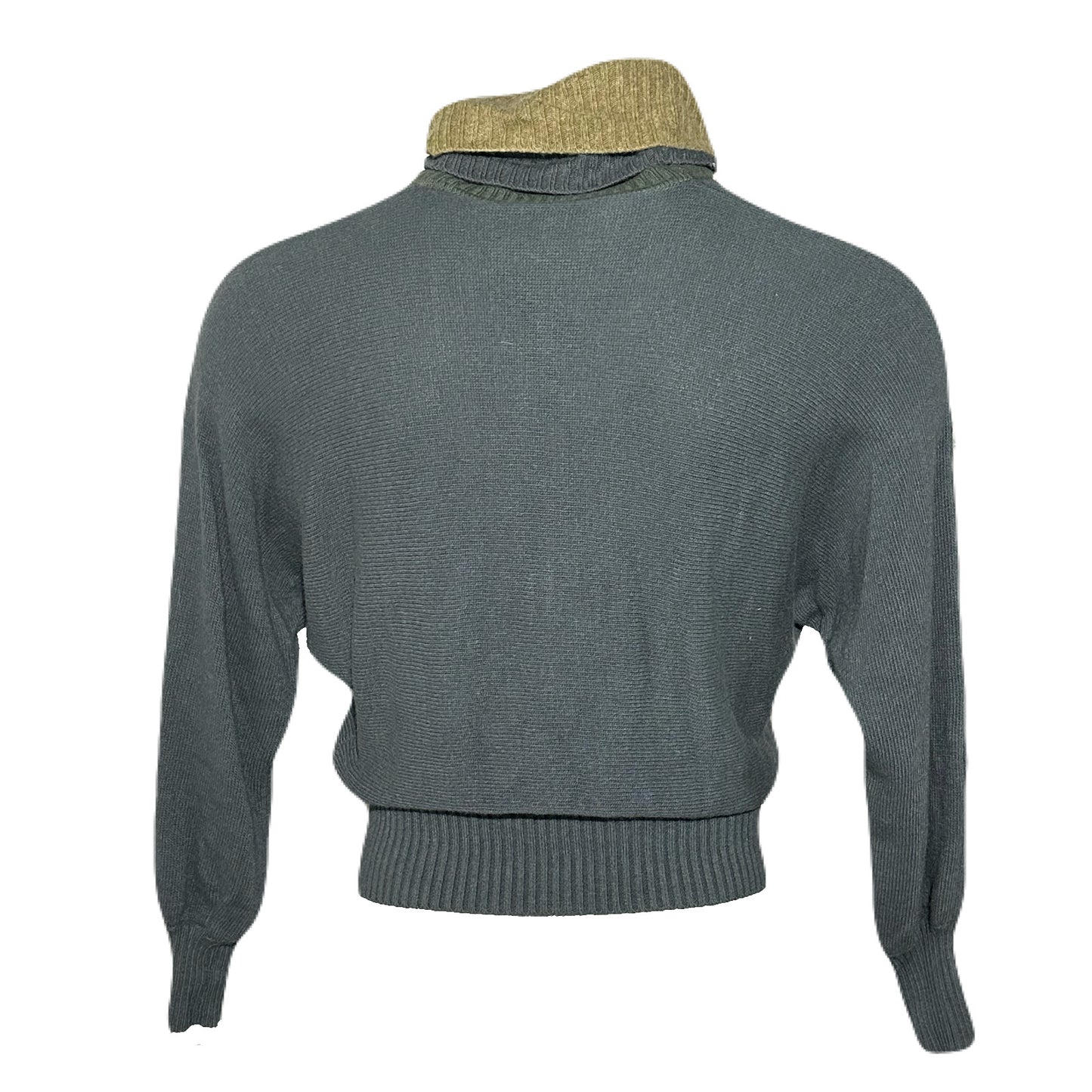 Vintage Gucci Double Collar Turtleneck Cashmere Sweater