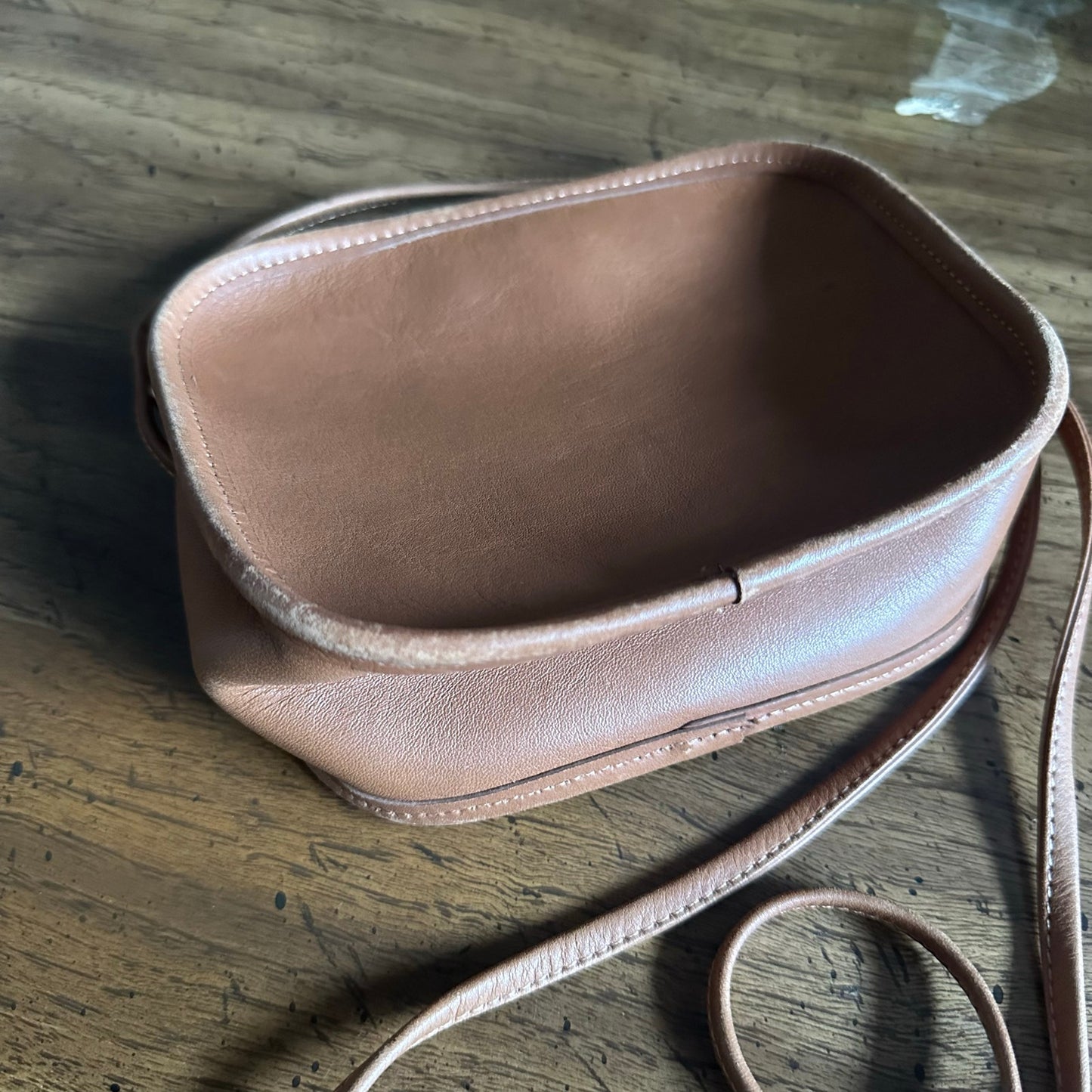 Vintage Coach 9935 Hadley Zip Mini Crossbody Bag in British Tan