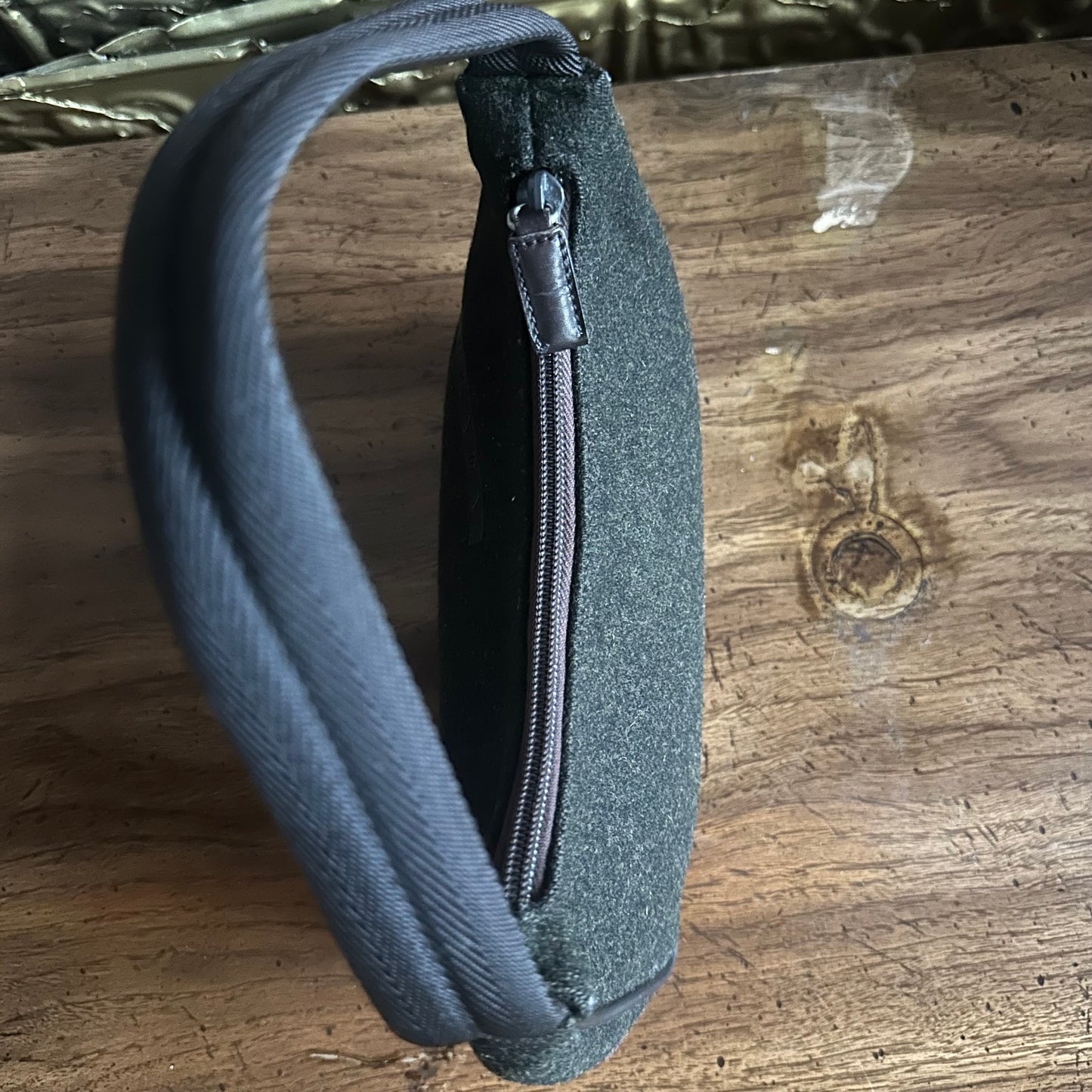 Vintage Prada Sport Grey Wool Hobo Bag