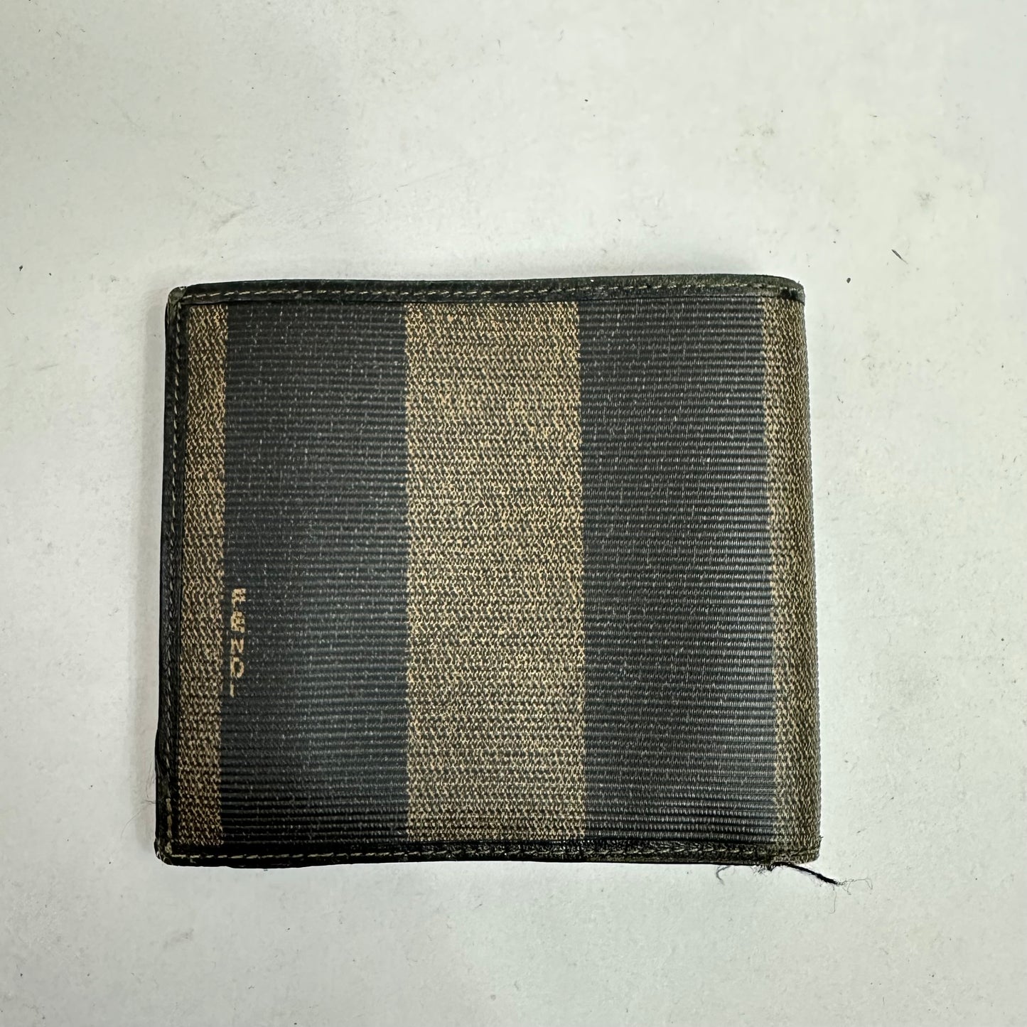 Vintage Fendi Pequin Stripe Bifold Wallet