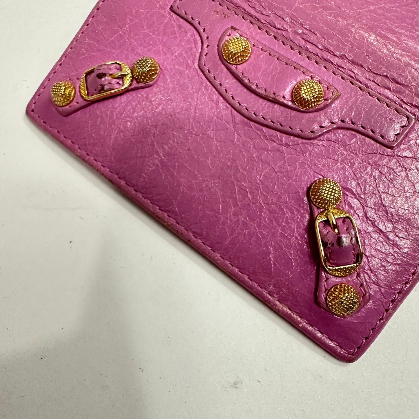 Vintage Balenciaga Osaka Pink Leather 6 Ring Key Holder