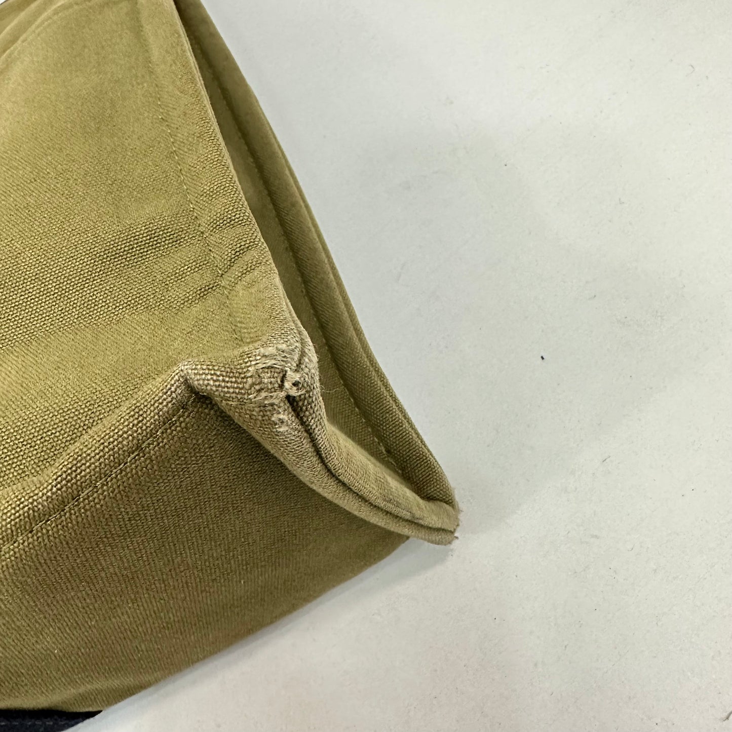 Vintage Hermes Toile Fourre Tout MM Green Canvas Tote