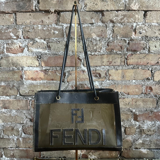 Vintage Fendi Mesh Tote Bag