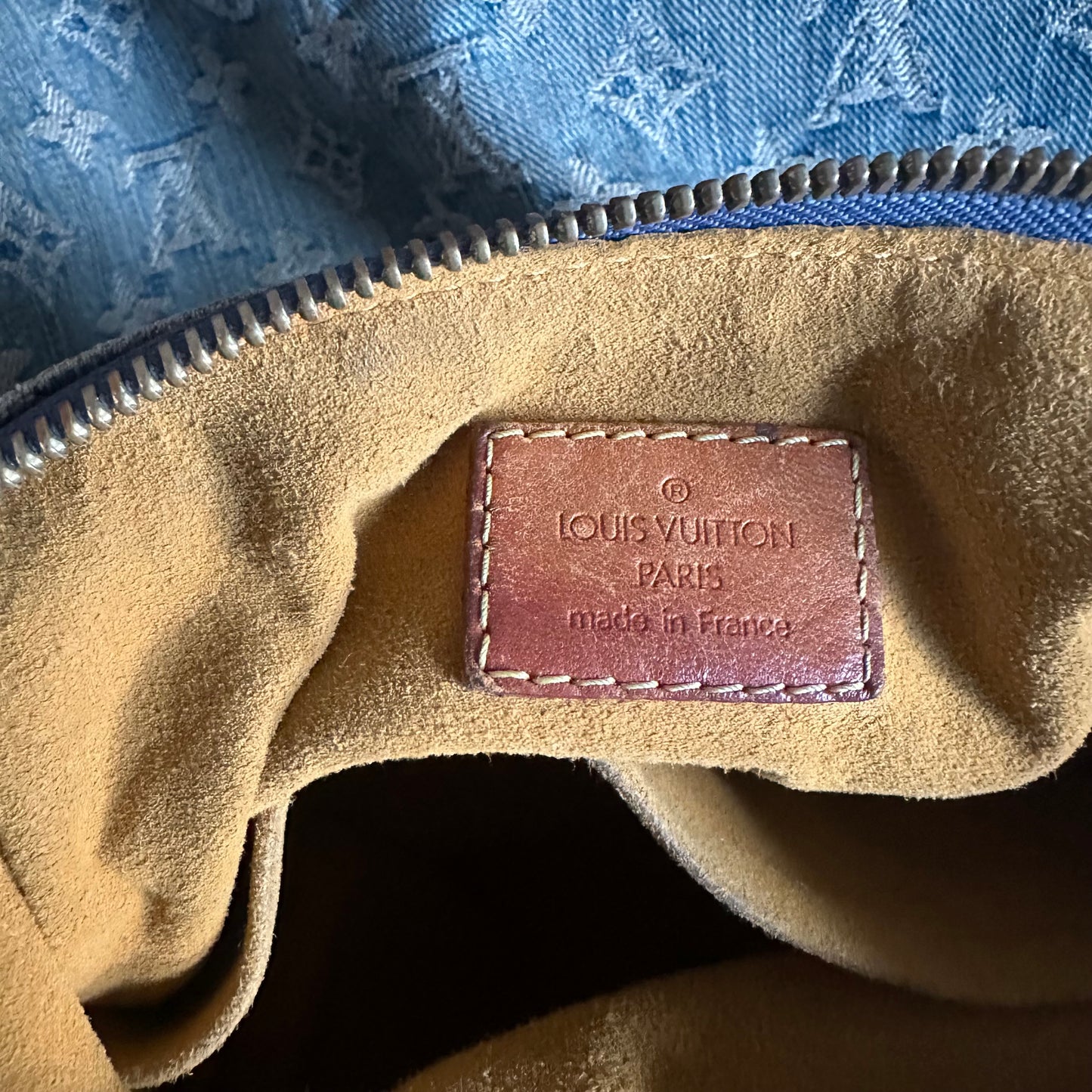 Vintage Louis Vuitton 2005 Blue Denim Baggy GM