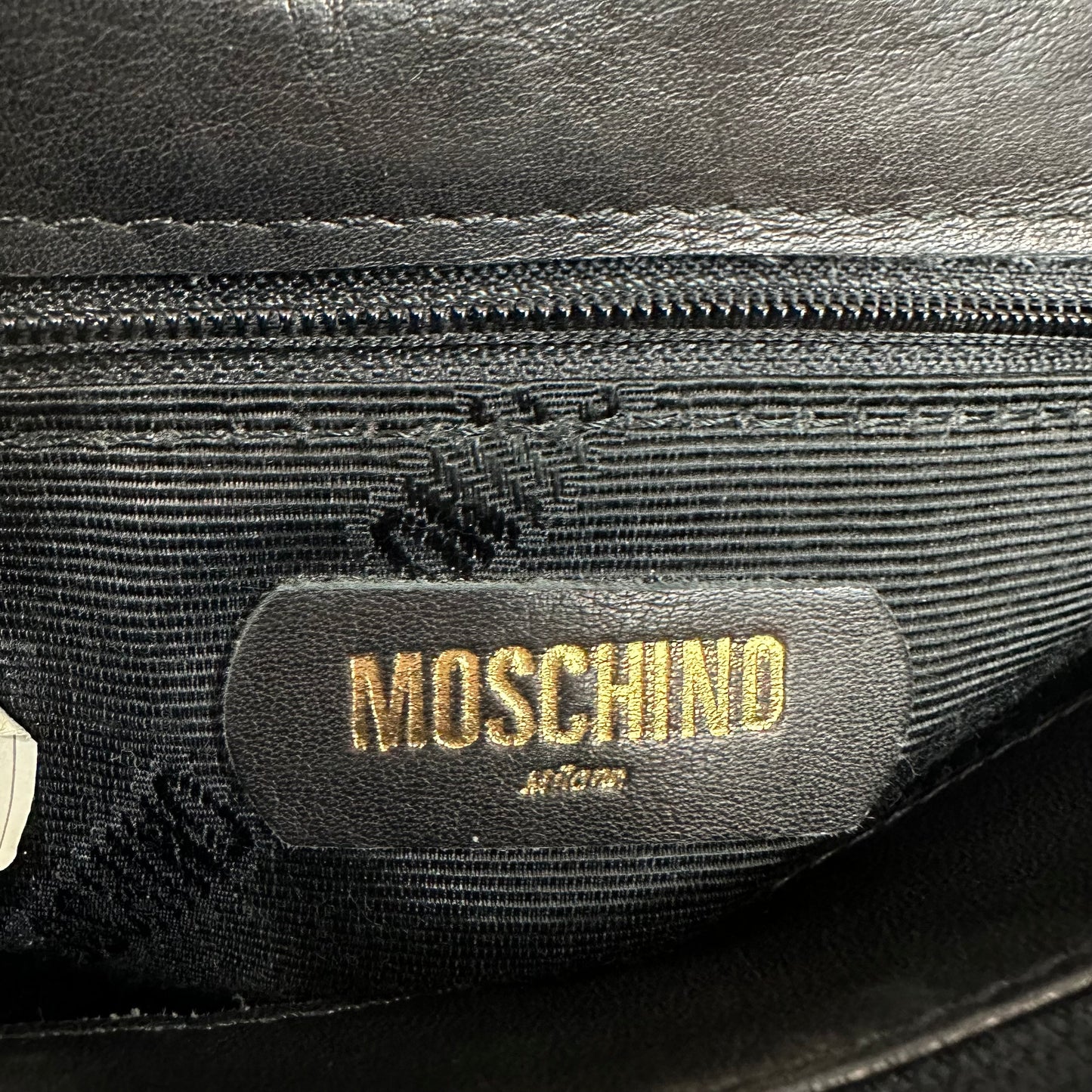 Vintage Moschino Heart Quilted Lambskin Chain Bag