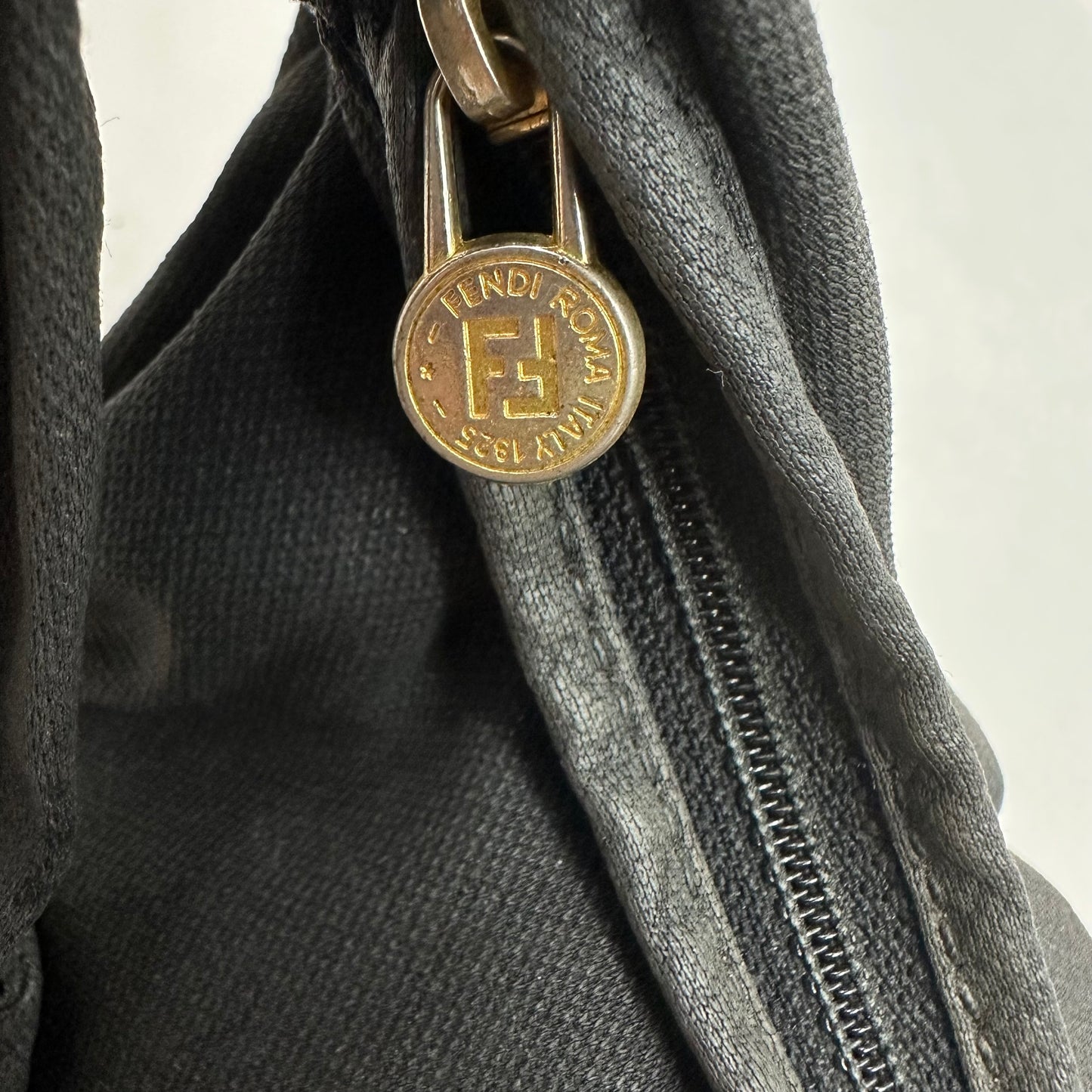 Vintage Fendi Black Knot Hobo Bag