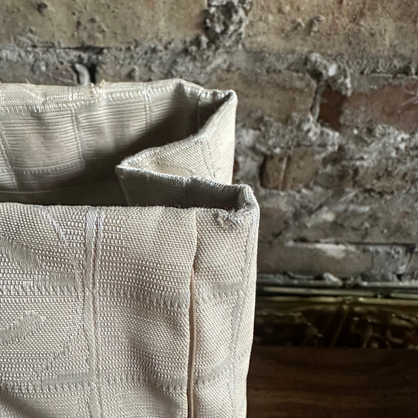 Vintage Chanel Travel Line Beige Canvas Tote Bag