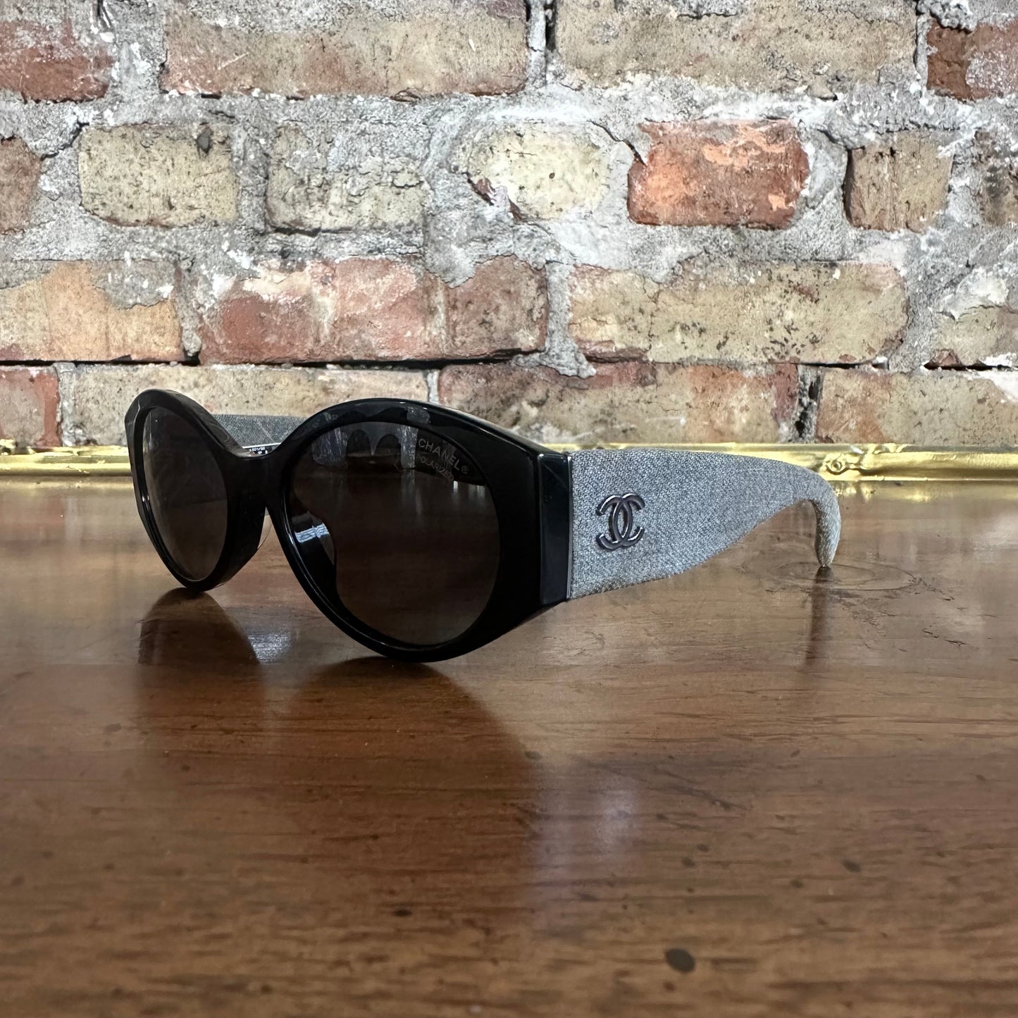 Vintage Chanel 5405 Denim Polarized Sunglasses