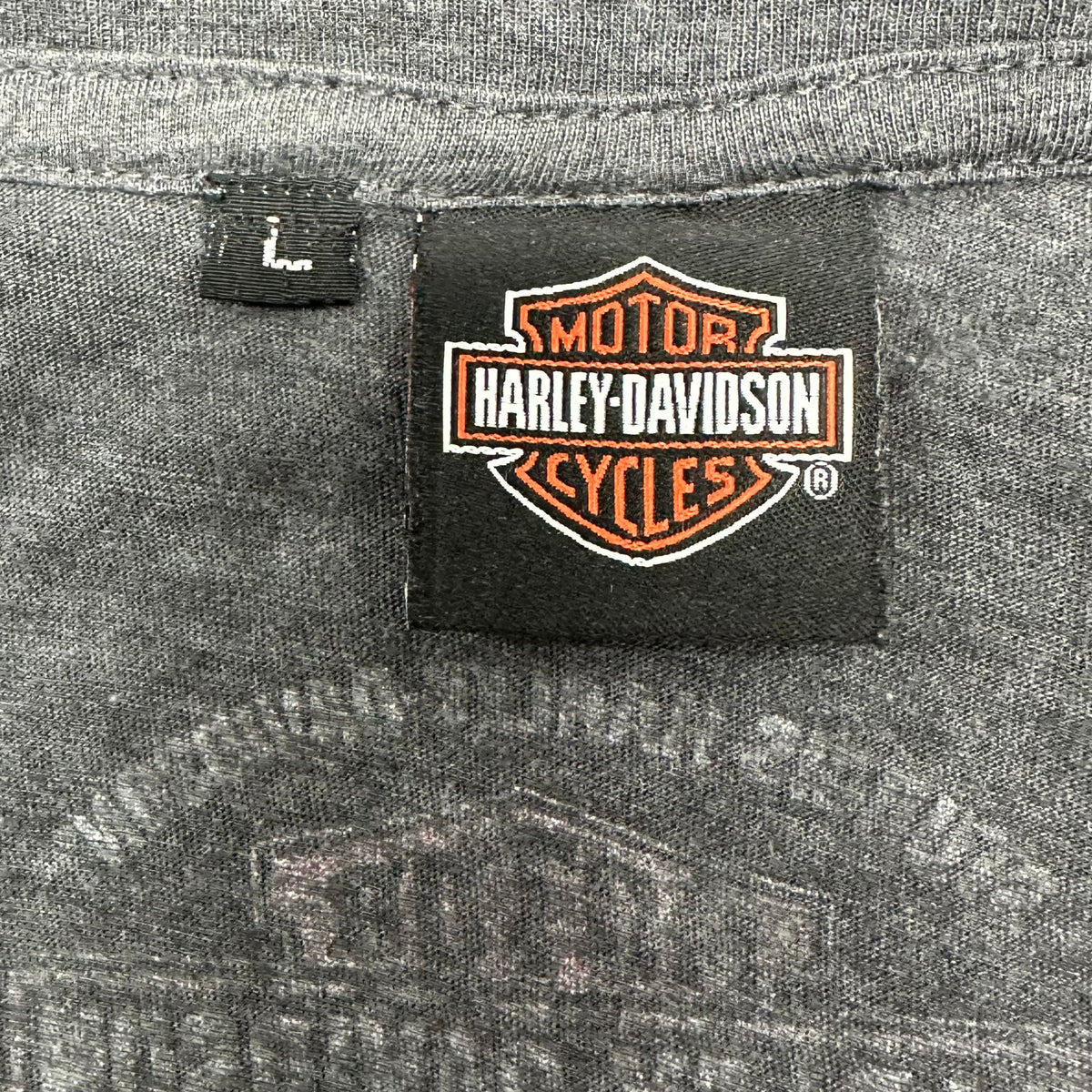 Reworked Harley Davidson American Flag Number 1 Cropped Baby Tee