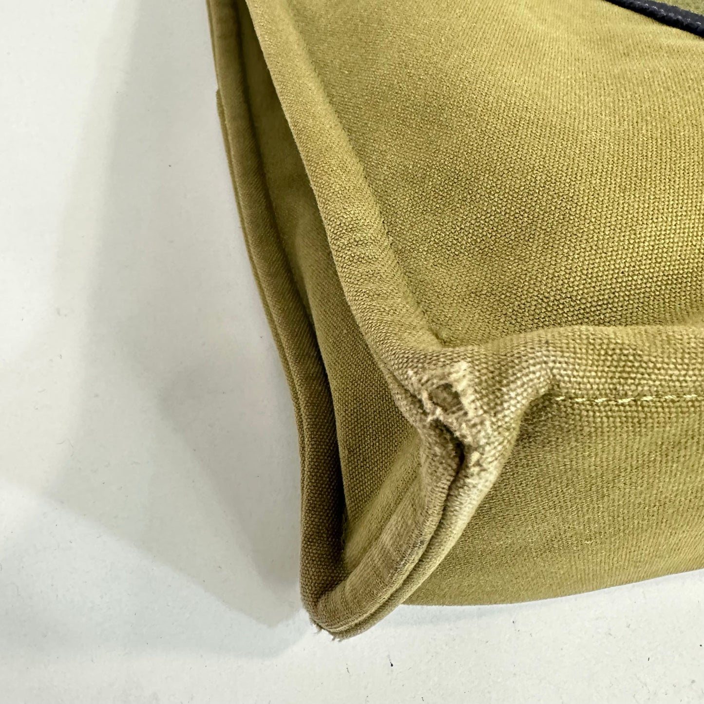 Vintage Hermes Toile Fourre Tout MM Green Canvas Tote