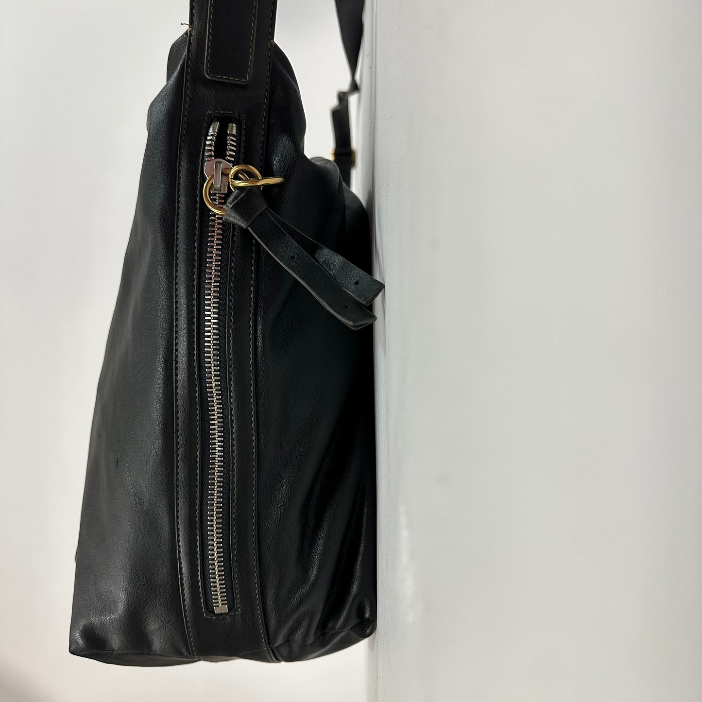 Chloé Eclipse Black Leather Large Hobo Shoulder Bag