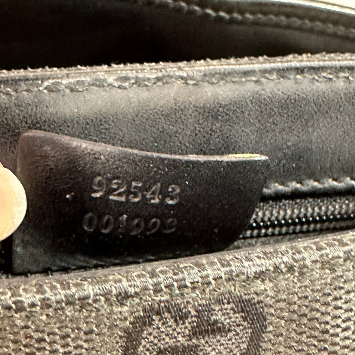 Vintage Gucci Black Monogram Belt Bag