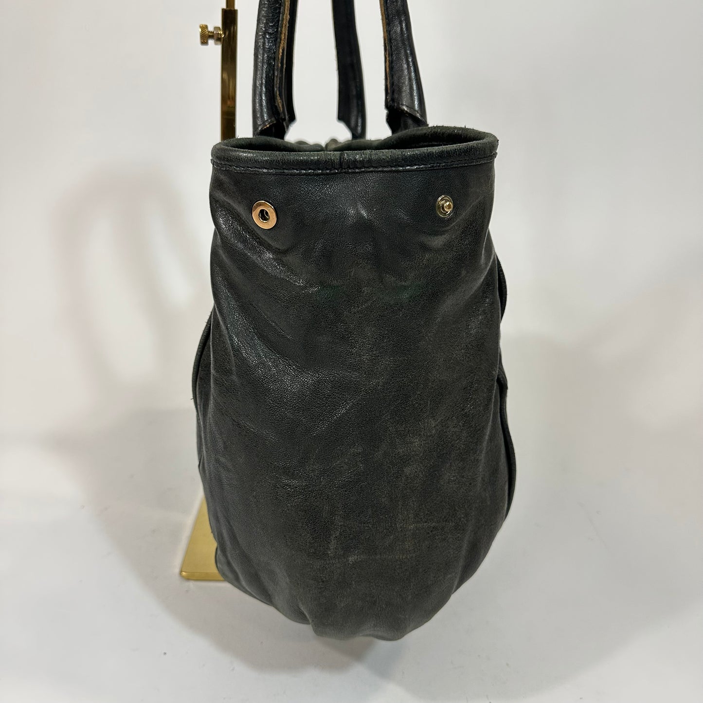 Chloé Ethel Ether Black Leather Hobo Tote Bag