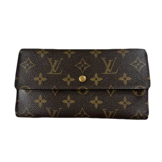 Vintage Louis Vuitton Monogram Porte Tresor International Long Wallet