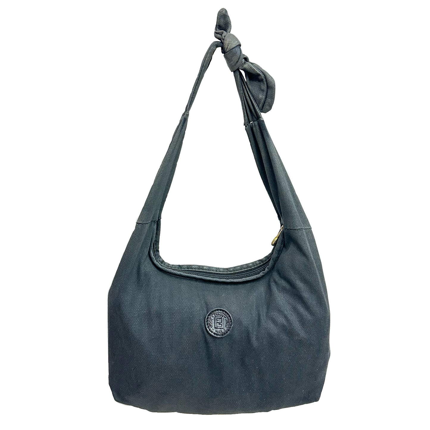 Vintage Fendi Black Knot Hobo Bag