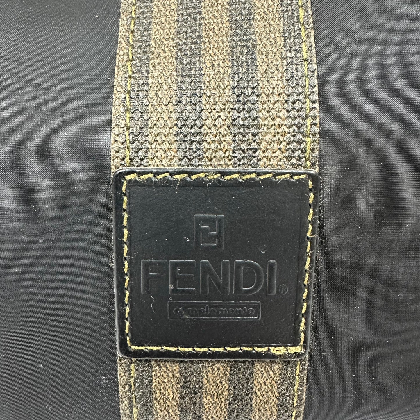 Vintage Fendi Complemento Black Nylon Cosmetic Pouch