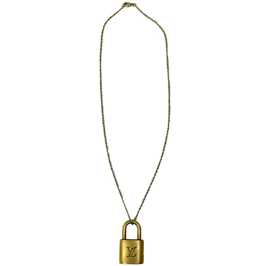 Vintage Louis Vuitton Padlock Necklace