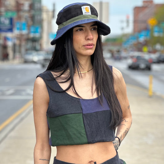 Reworked Vintage Colorblock Carhartt Bucket Hat