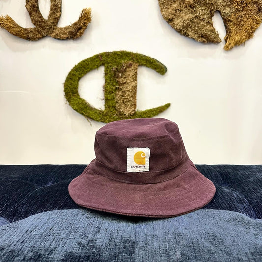 Reworked Vintage Burgundy Carhartt Bucket Hat