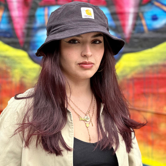 Reworked Vintage Black Carhartt Bucket Hat