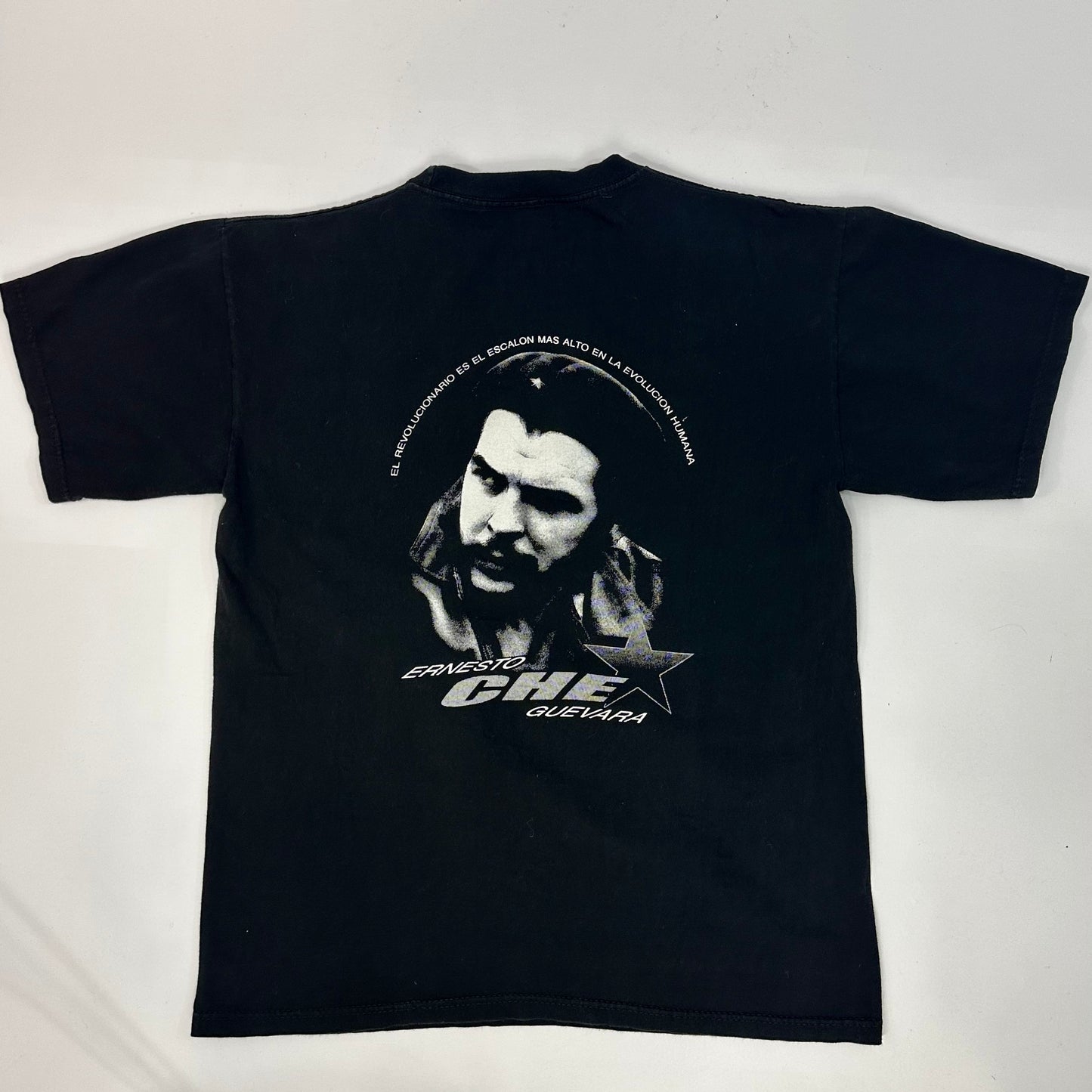 Vintage 90s Rock Revolucion Che Guevara All Over Print Double Sided Rap Tee