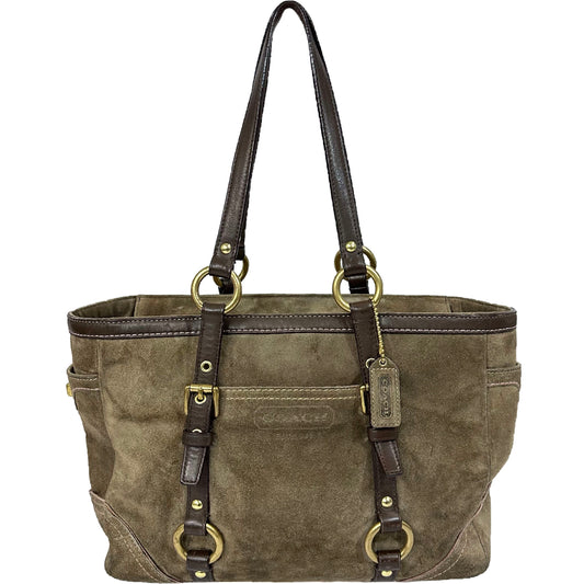 Coach 10382 Madison Brown Suede Leather Tote
