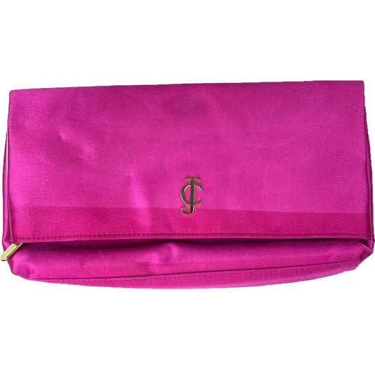Juicy Couture Pink Satin Foldover Clutch